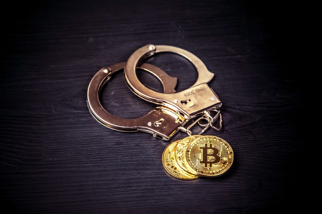 handcuffs and bitcoins