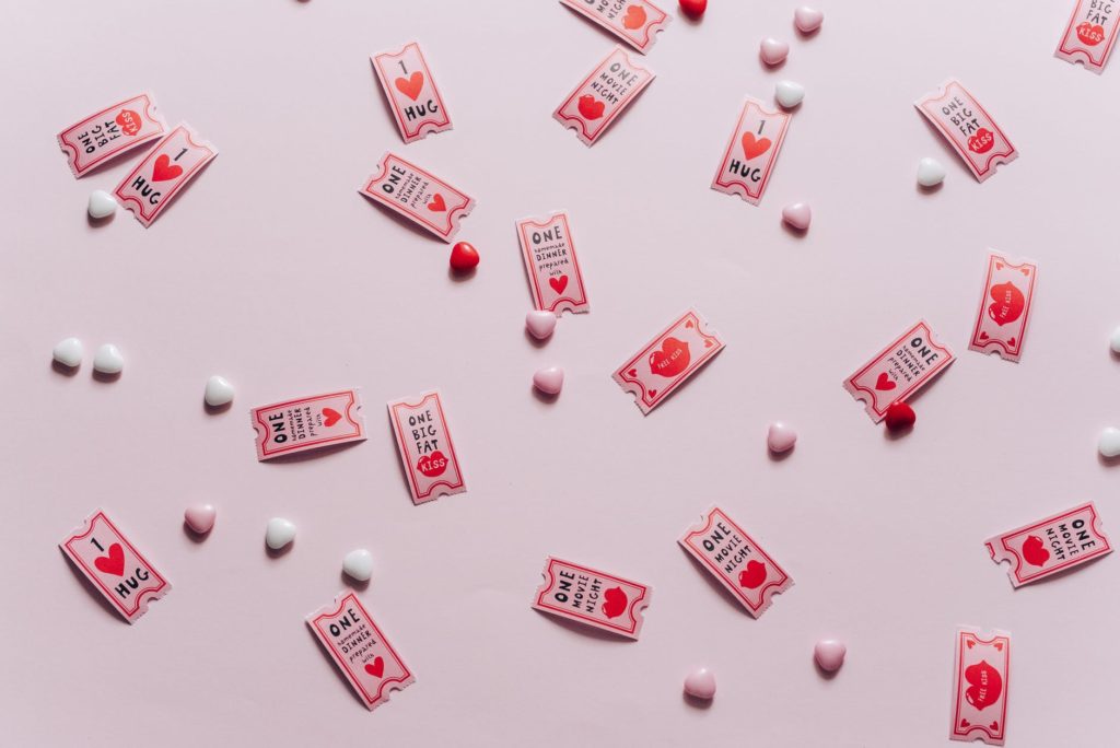 red love heart coupons